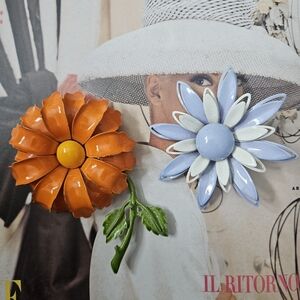 Vintage Flower Brooches